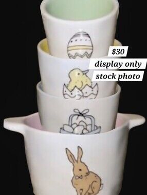 Rae Dunn Easter Measurung Cups Euc